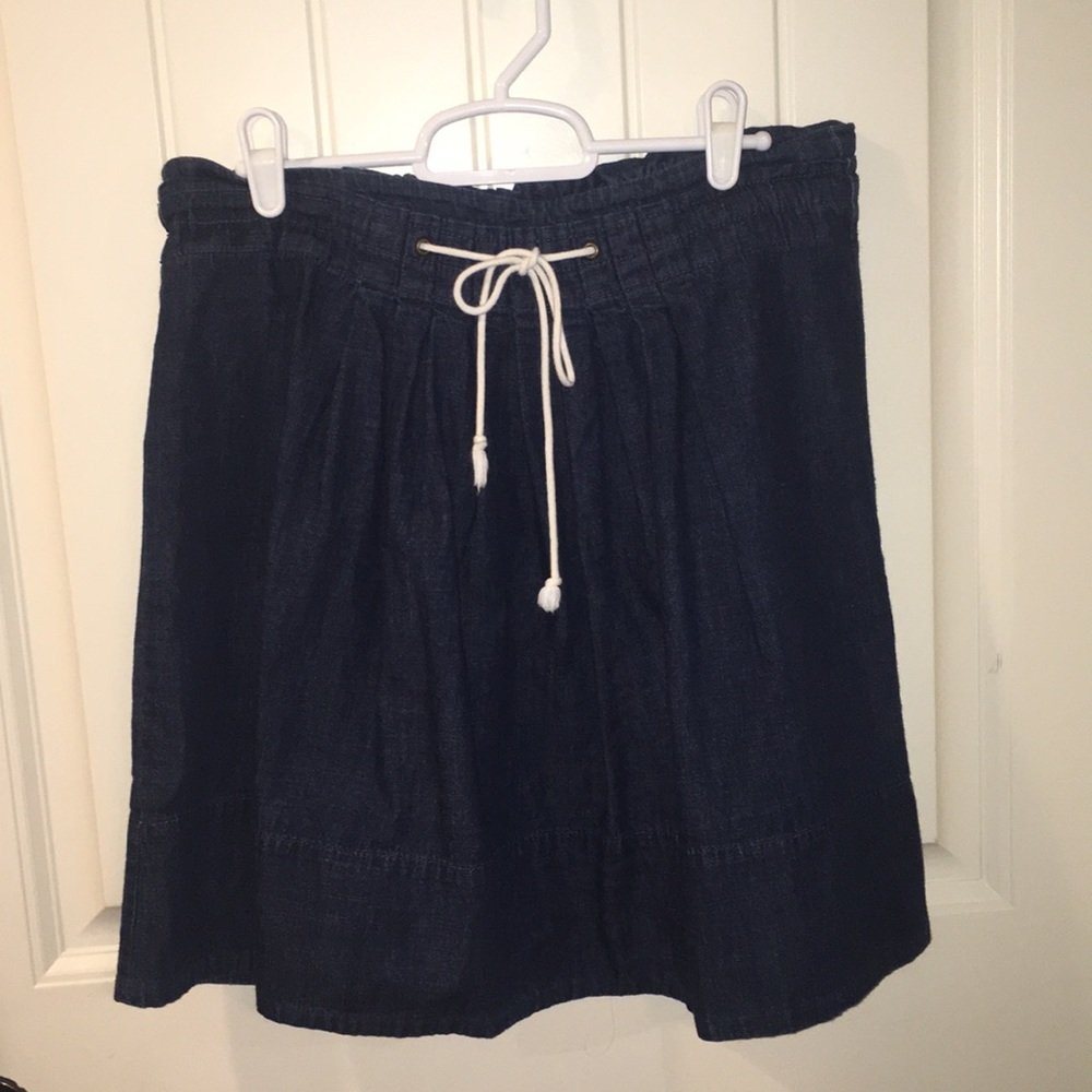 Dark Blue Denim Skirt